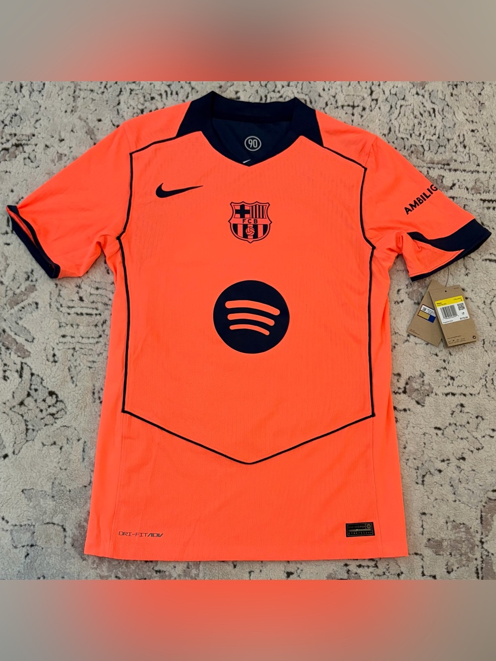 Nike Authentic FC Barcelona 2025/26 Total 90 Match Jersey HM3193-855 Men’s Sz: S